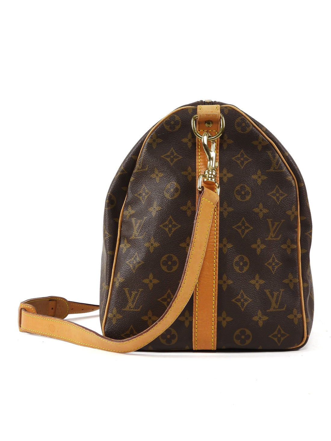 Louis Vuitton Brown Vintage 1985 Monogram Coated Canvas Keepall Bandouliere - 50cm