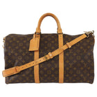Louis Vuitton Brown Vintage 1985 Monogram Coated Canvas Keepall Bandouliere - 50cm