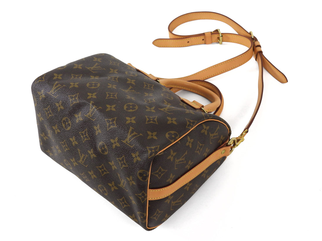 Louis Vuitton Brown Monogram Coated Canvas Speedy Bandoulière 25
