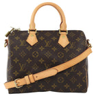 Louis Vuitton Brown Monogram Coated Canvas Speedy Bandoulière 25