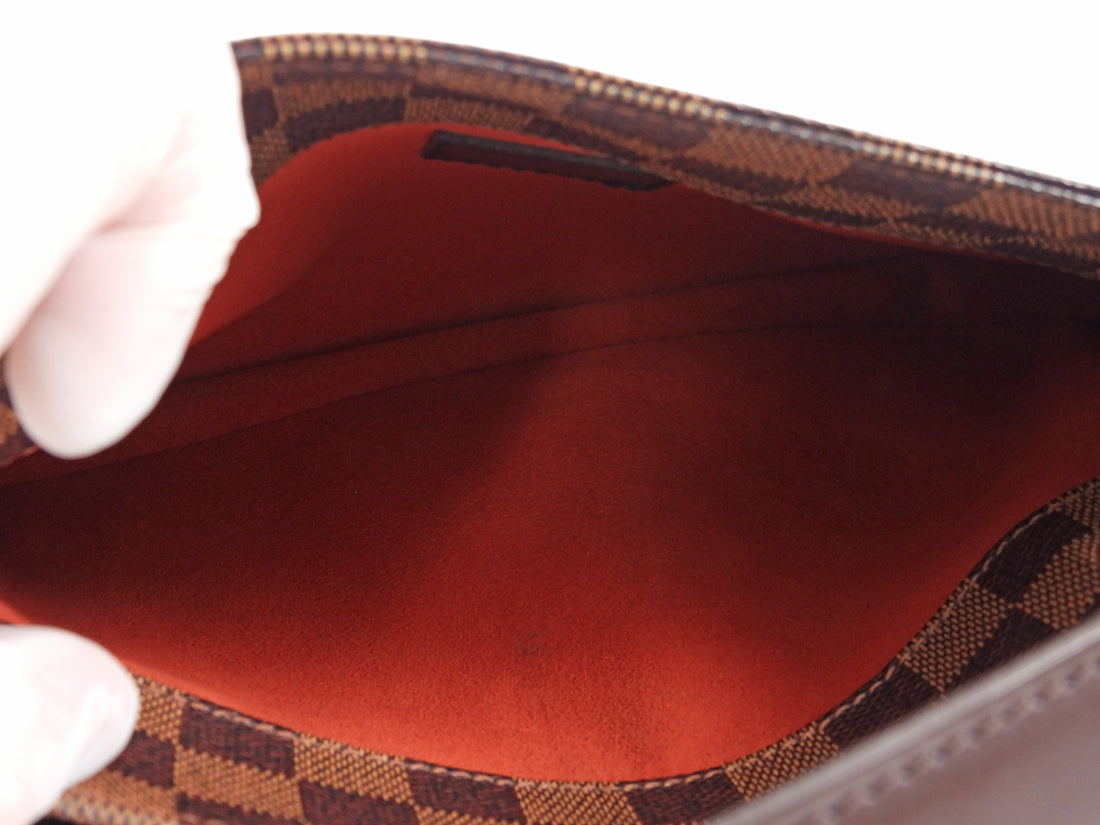 Louis Vuitton Brown Vintage 2005 Damier Ebene Aubagne Shoulder Bag