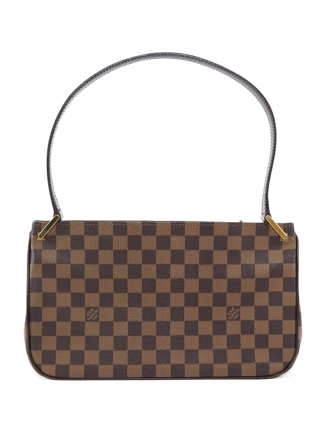 Louis Vuitton Brown Vintage 2005 Damier Ebene Aubagne Shoulder Bag