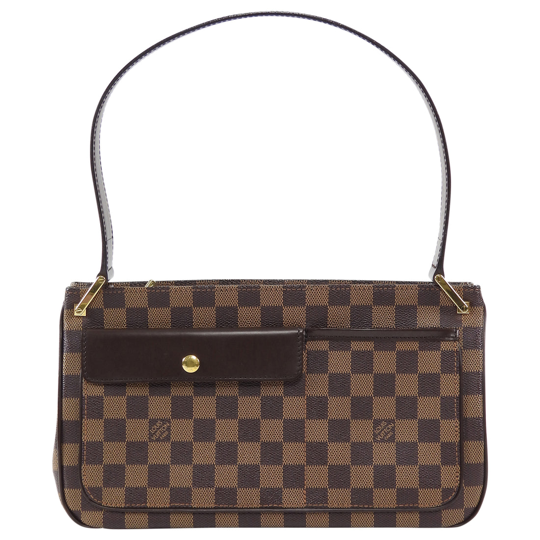 Louis Vuitton Brown Vintage 2005 Damier Ebene Aubagne Shoulder Bag