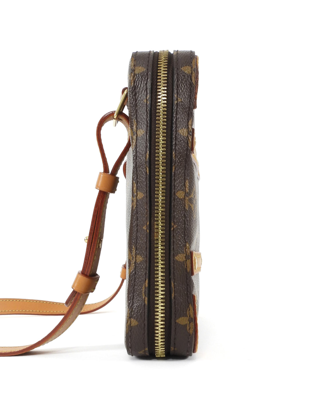 Louis Vuitton Brown Men's 2019 LV Monogram Coated Canvas Soft Trunk Messenger Bag