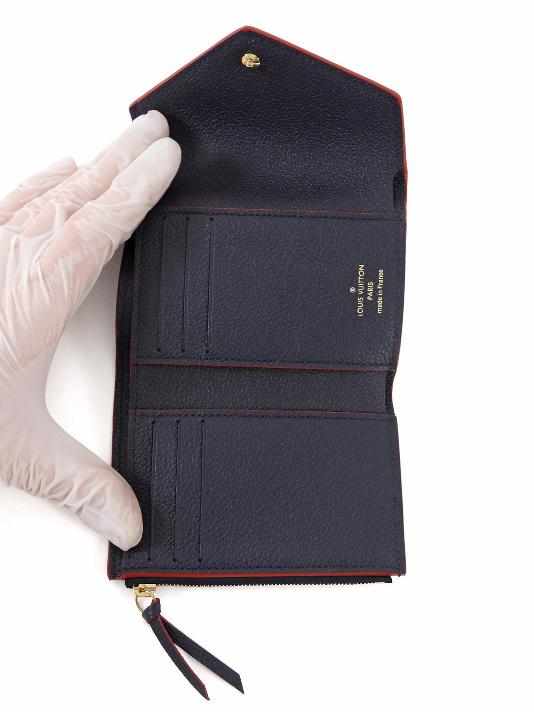 Louis Vuitton Navy Monogram Empriente Leather Victorine Trifold Compact Wallet