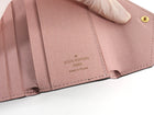Louis Vuitton Pink Rose Ballerine and Brown LV Monogram Coated Canvas Zoe Compact Wallet