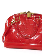 Louis Vuitton Rouge Grenadine Vernis Monogram Patent Leather Alma BB