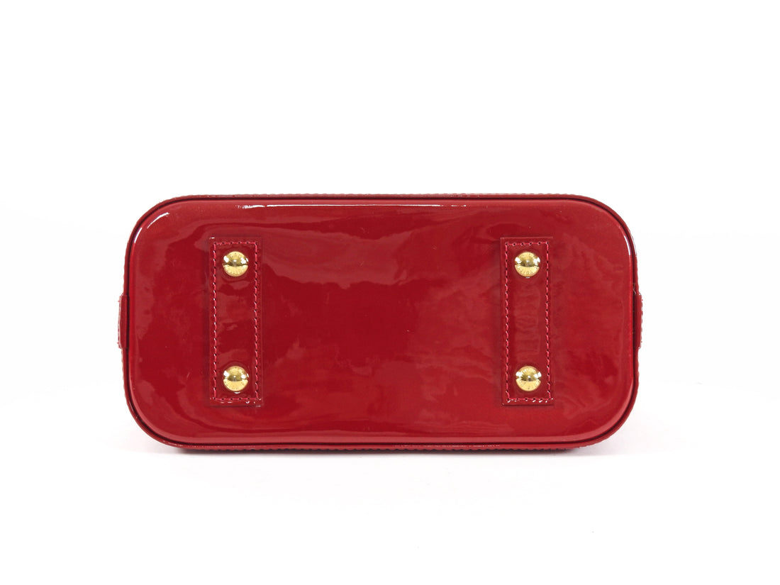 Louis Vuitton Red Vernis Monogram Patent Leather Alma BB