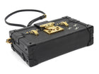 Louis Vuitton Black Epi Leather Petite Malle Trunk Box Bag