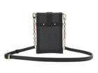 Louis Vuitton Black Epi Leather Vertical Trunk Small Pochette Bag