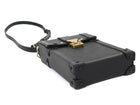 Louis Vuitton Black Epi Leather Vertical Trunk Small Pochette Bag