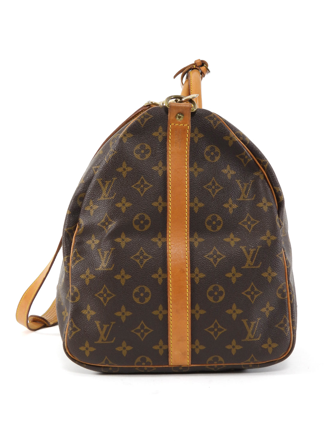 Louis Vuitton Brown Monogram Keepall Bandouliere 55 Duffle Bag