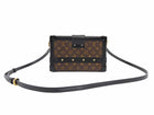 Louis Vuitton Monogram Canvas Leather Petite Malle Trunk Box Bag
