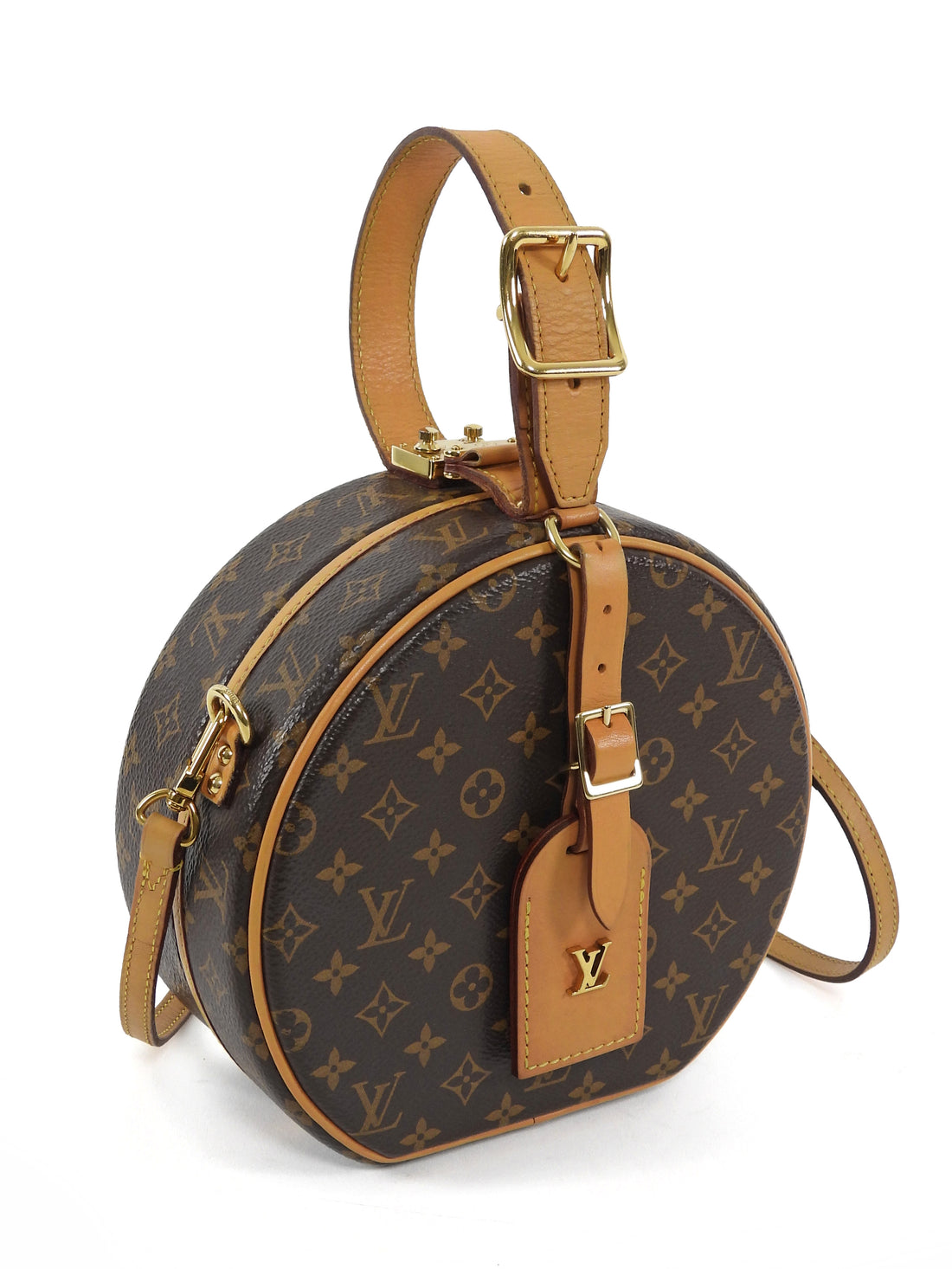 Louis Vuitton Brown Monogram Petite Boite Chapeau Box Bag