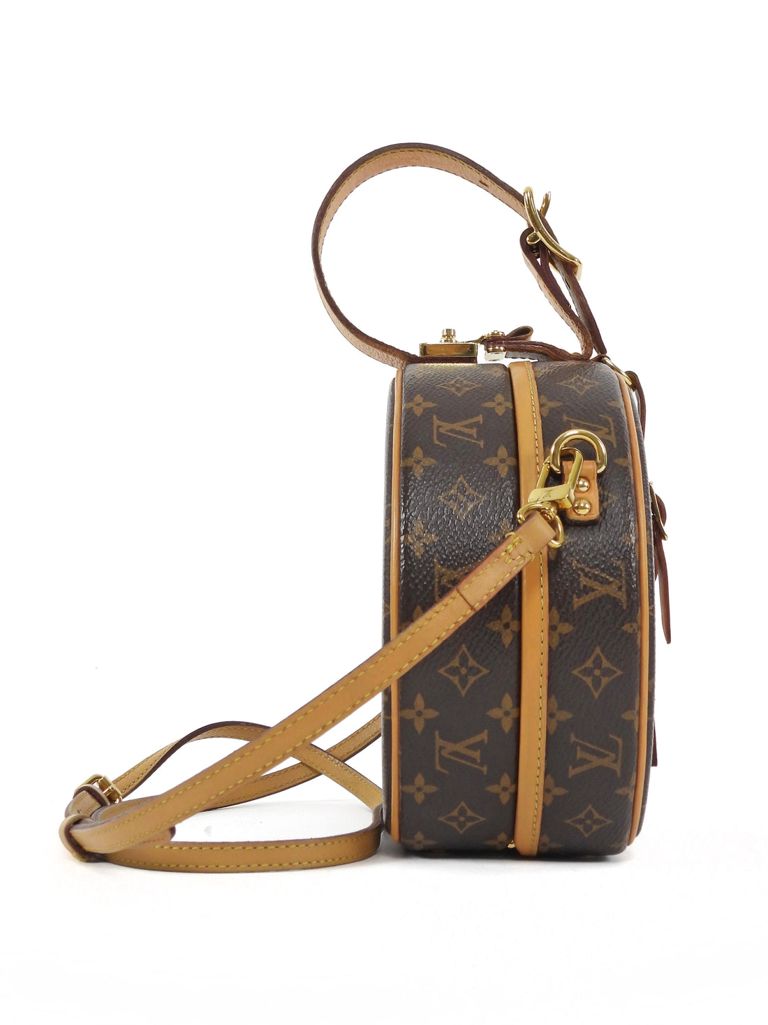 Louis Vuitton Brown Monogram Petite Boite Chapeau Box Bag