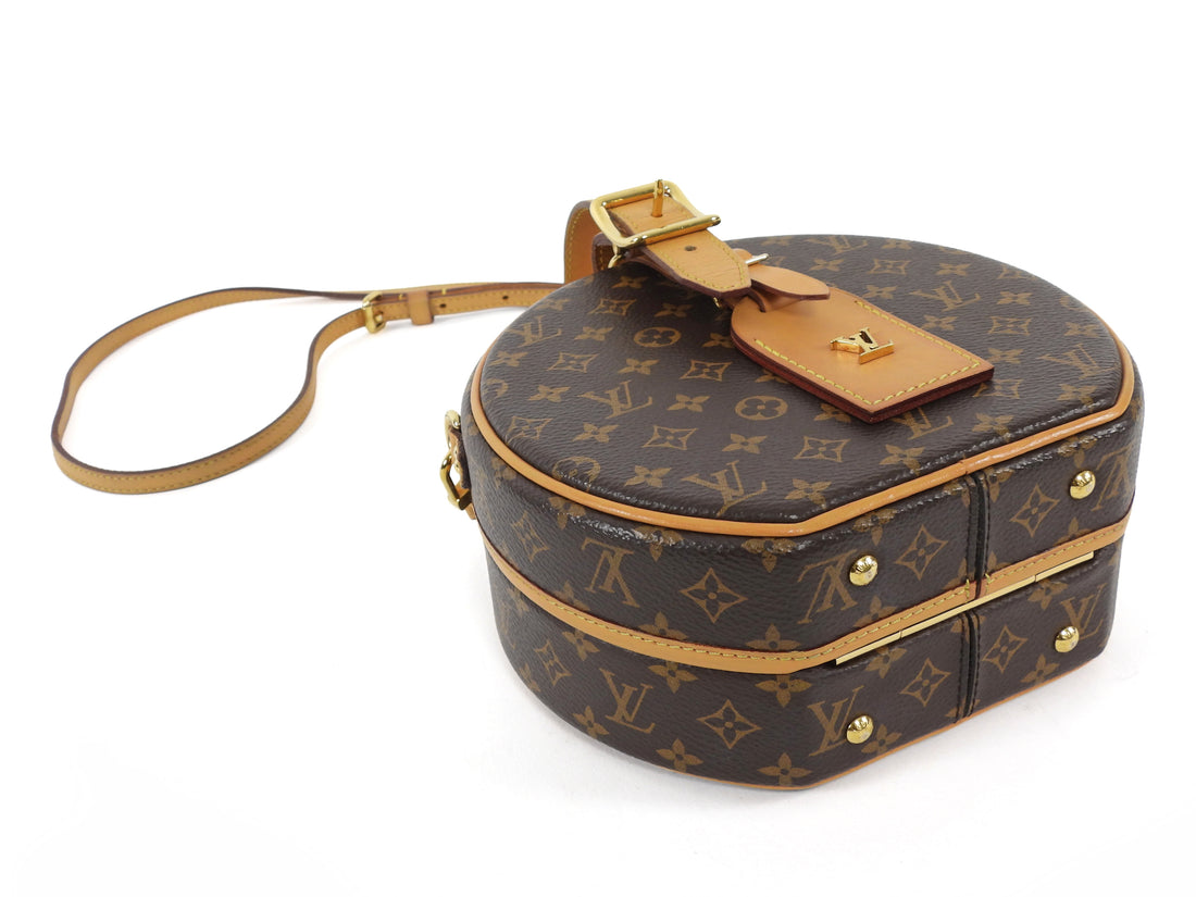 Louis Vuitton Brown Monogram Petite Boite Chapeau Box Bag