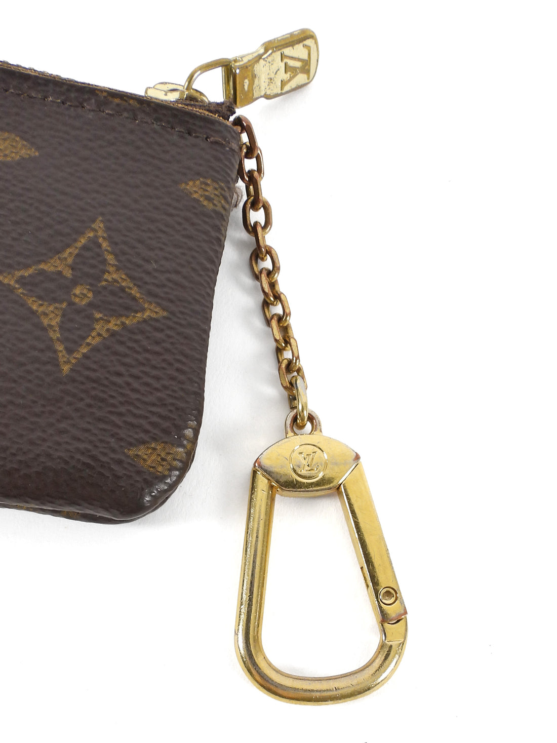 Louis Vuitton Brown LV Monogram Coated Canvas Key Pouch