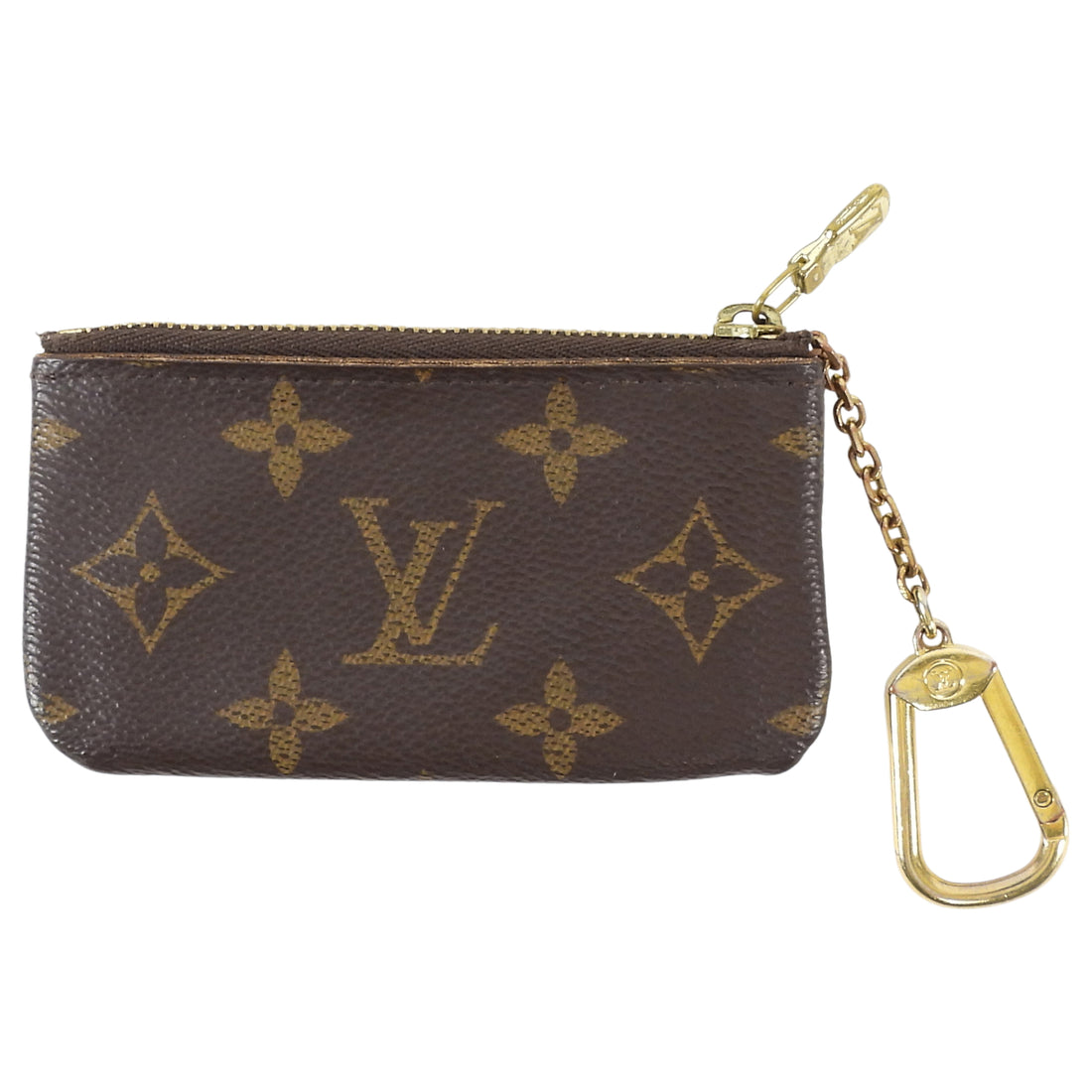 Louis Vuitton Brown LV Monogram Coated Canvas Key Pouch