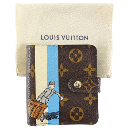 Louis Vuitton 2006 Monogram Coated Canvas Groom Compact Wallet