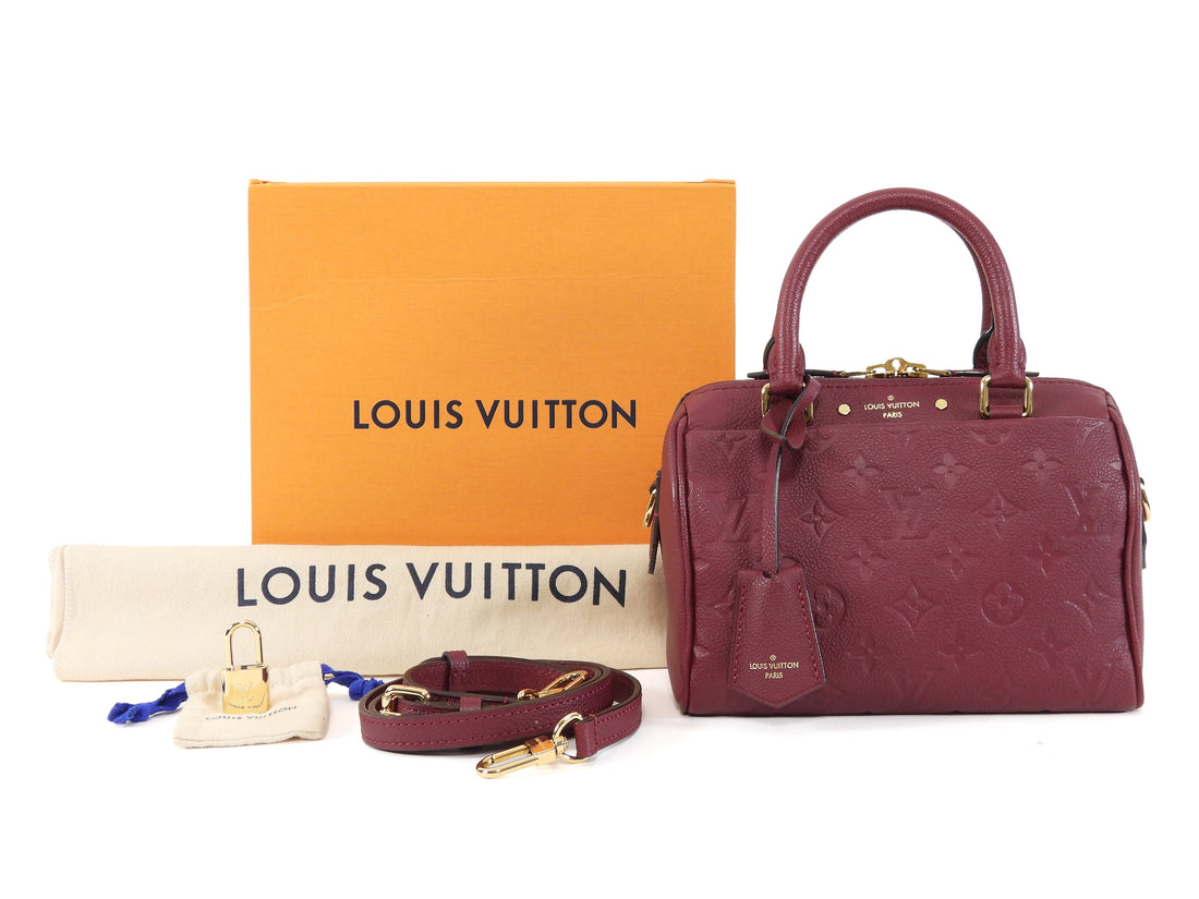 Louis Vuitton Raisin Monogram Empreinte Speedy Bandouliere 20