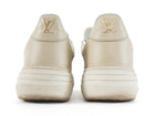 Louis Vuitton Beige Monogram Canvas and Calfskin Groovy Platform Low Top Sneakers - 36