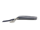 Louis Vuitton Steel Blue Grey Empreinte Leather Zip Coin Pouch Keychain Wallet