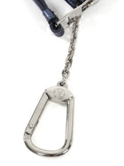 Louis Vuitton Steel Blue Grey Empreinte Leather Zip Coin Pouch Keychain Wallet