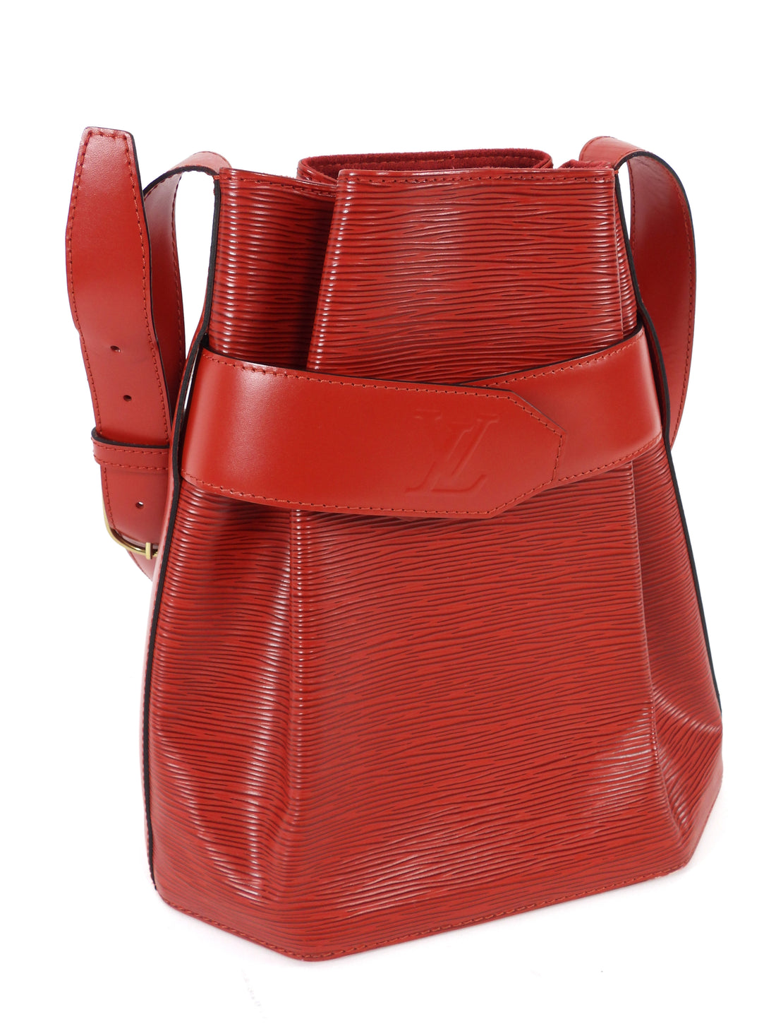 Louis Vuitton Red Epi Leather Sac D'Epaule Shoulder Bag