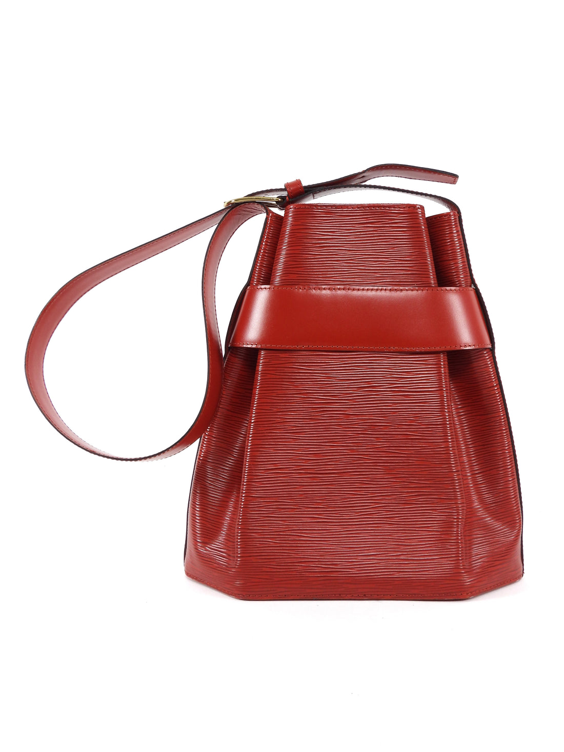 Louis Vuitton Red Epi Leather Sac D'Epaule Shoulder Bag