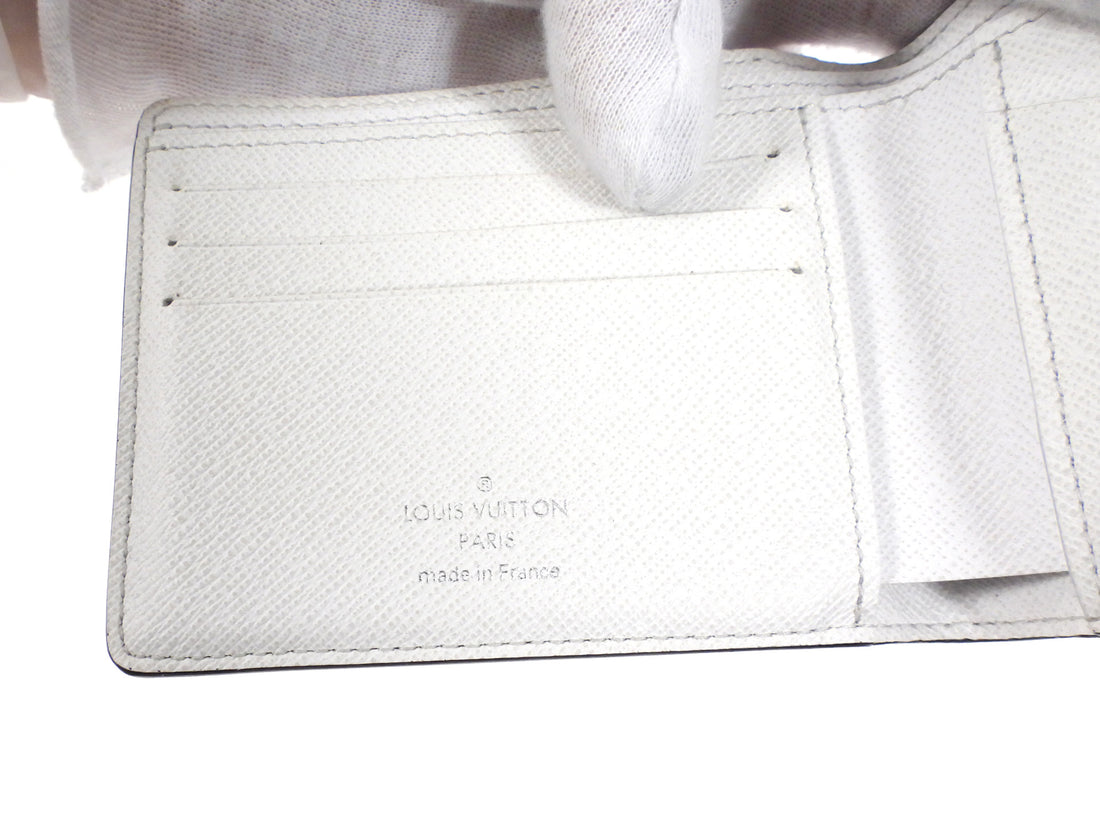 Louis Vuitton White Taigarama Monogram Multiple Bifold Wallet