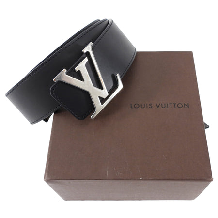 Louis Vuitton Initiales Black Reversible Monogram Belt 40mm - 95 / 38