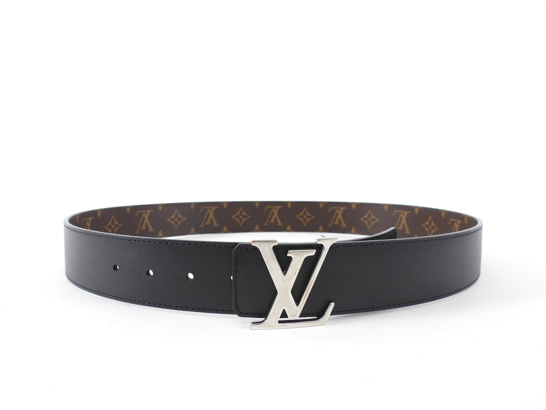 Louis Vuitton Initiales Black Reversible Monogram Belt 40mm - 95 / 38