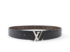 Louis Vuitton Initiales Black Reversible Monogram Belt 40mm - 95 / 38