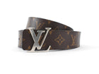 Louis Vuitton Initiales Black Reversible Monogram Belt 40mm - 95 / 38