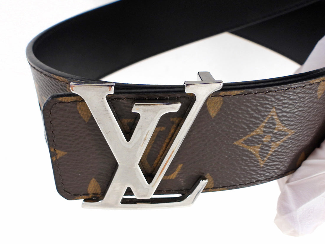 Louis Vuitton Initiales Black Reversible Monogram Belt 40mm - 95 / 38