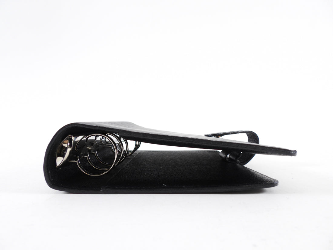 Louis Vuitton Black Epi Leather Medium Ring Agenda Cover