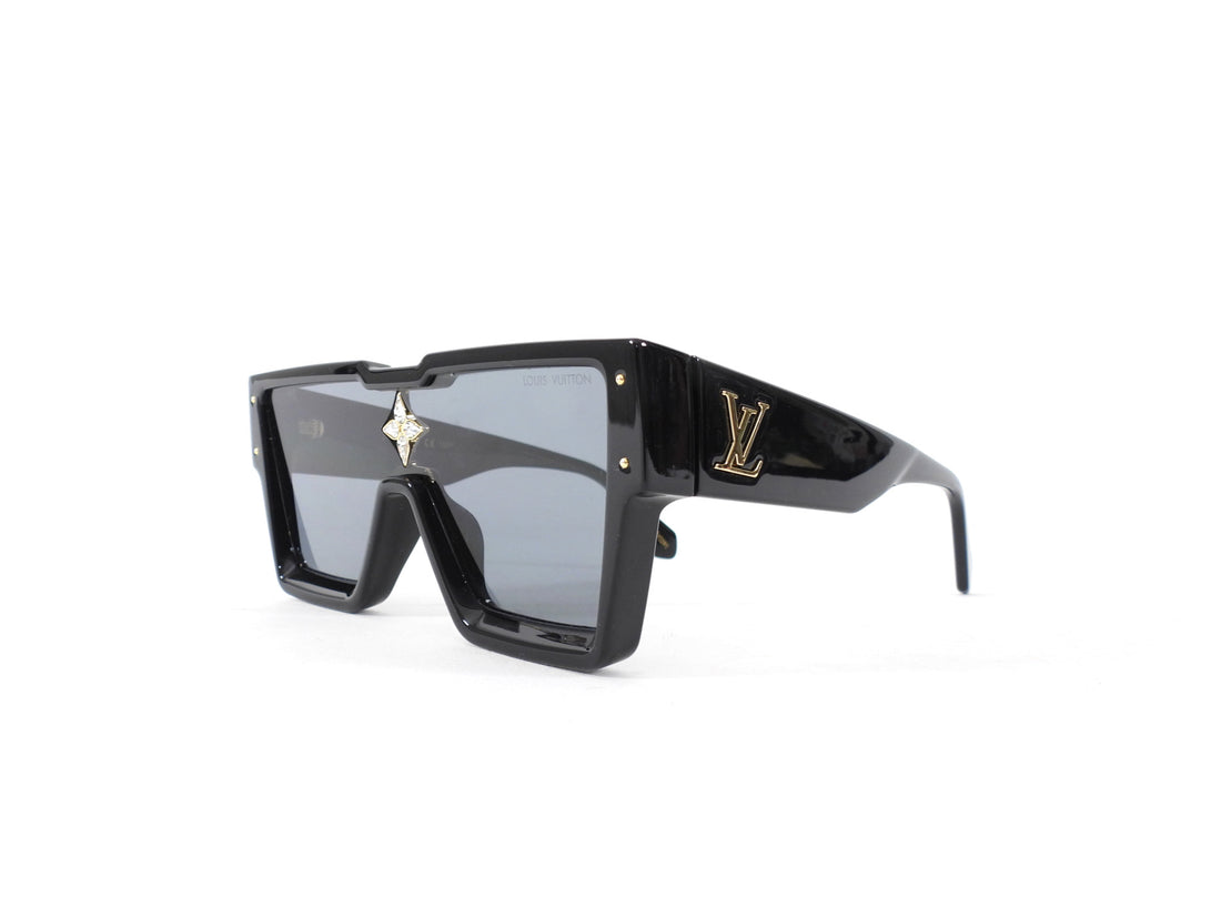 Louis Vuitton Black Acetate Cyclone Crystal Embellished Sunglasses