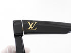 Louis Vuitton Black Acetate Cyclone Crystal Embellished Sunglasses