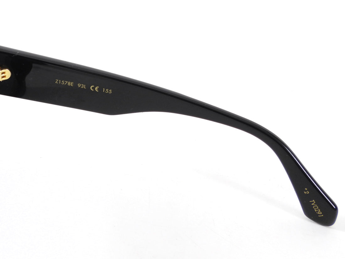 Louis Vuitton Black Acetate Cyclone Crystal Embellished Sunglasses