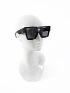 Louis Vuitton Black Acetate Cyclone Crystal Embellished Sunglasses