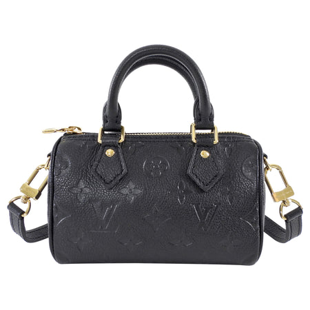 Louis Vuitton Black Monogram Empriente Leather Nano Speedy Bag