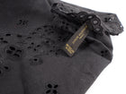 Louis Vutton Black Cotton Broderie Anglaise Square Bandana Scarf
