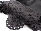Louis Vutton Black Cotton Broderie Anglaise Square Bandana Scarf