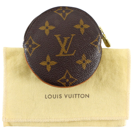 Louis Vuitton Monogram Coated Canvas Round Coin Pouch