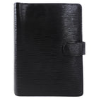 Louis Vuitton Black Epi Leather Medium Ring Agenda Cover
