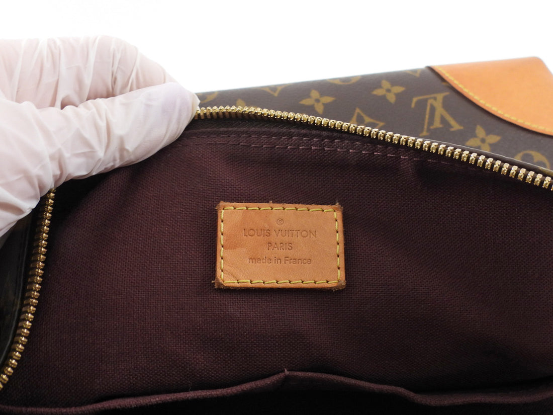 Louis Vuitton Monogram Coated Canvas Berri MM Hobo Bag