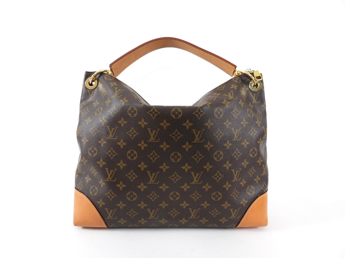 Louis Vuitton Monogram Coated Canvas Berri MM Hobo Bag