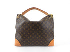 Louis Vuitton Monogram Coated Canvas Berri MM Hobo Bag