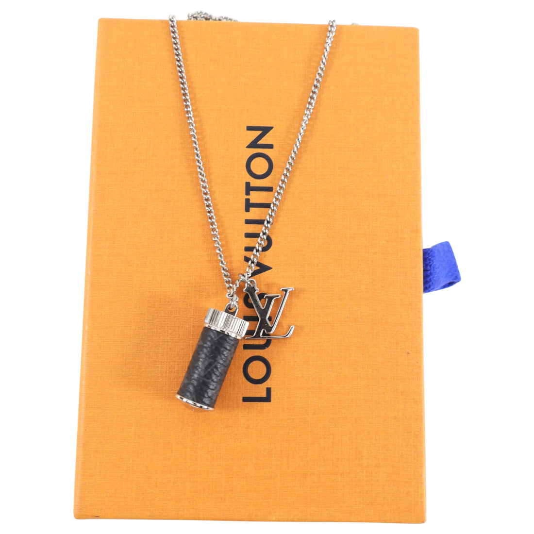 Louis Vuitton LV Logo and Capsule Pendant Necklace