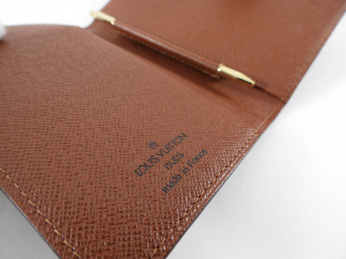 Louis Vuitton Monogram Canvas Bifold Mini Notebook Cover